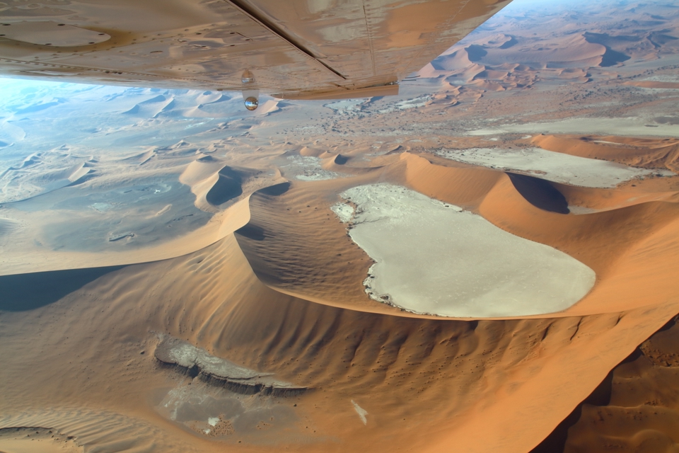 Namibia- vista aerea del deserto del Namib