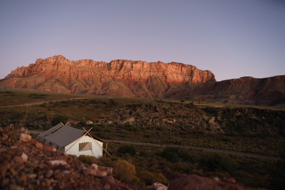 Under Canvas Zion, glamping tent in Zion