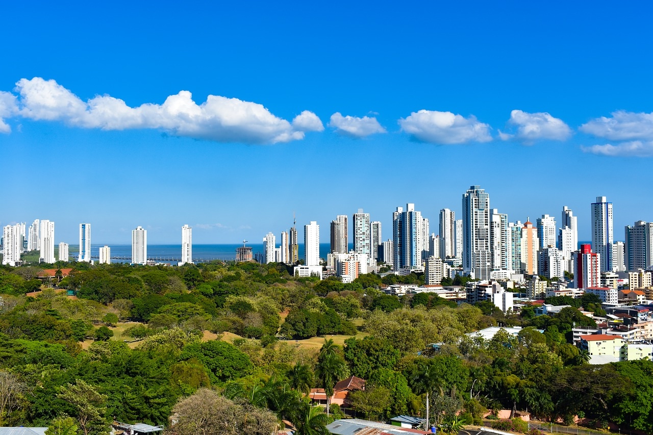 Panama City's skyline and greenery make it a perfect place to travel and work remotely.