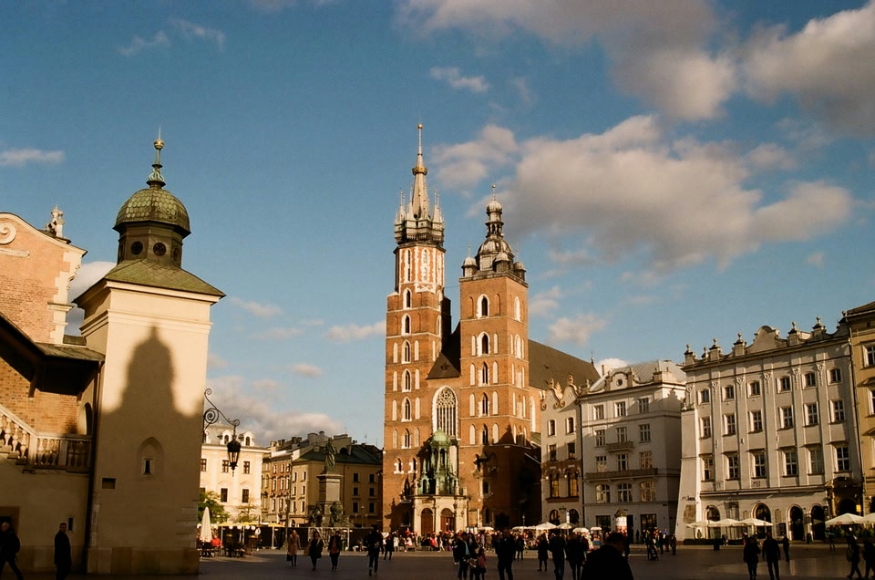 Un'immagine della città di Cracovia