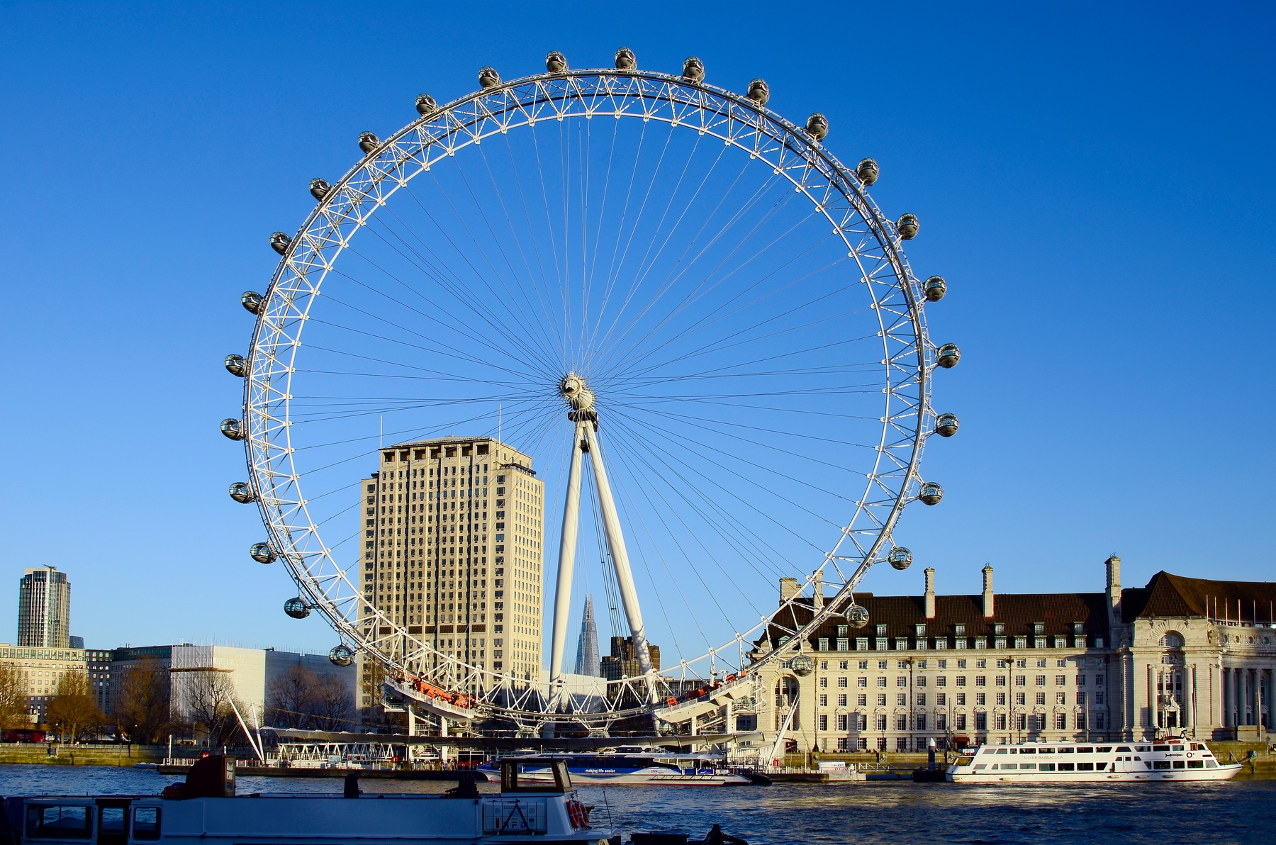 View of London Eye during the day
