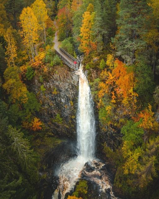 Plodda Falls, Inverness, Highlands, Scotland.