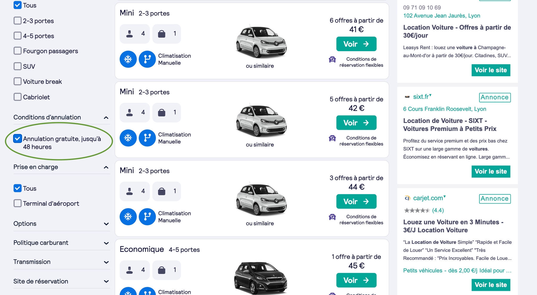 les voyages flexibles se planifient avec l'annulation gratuite
