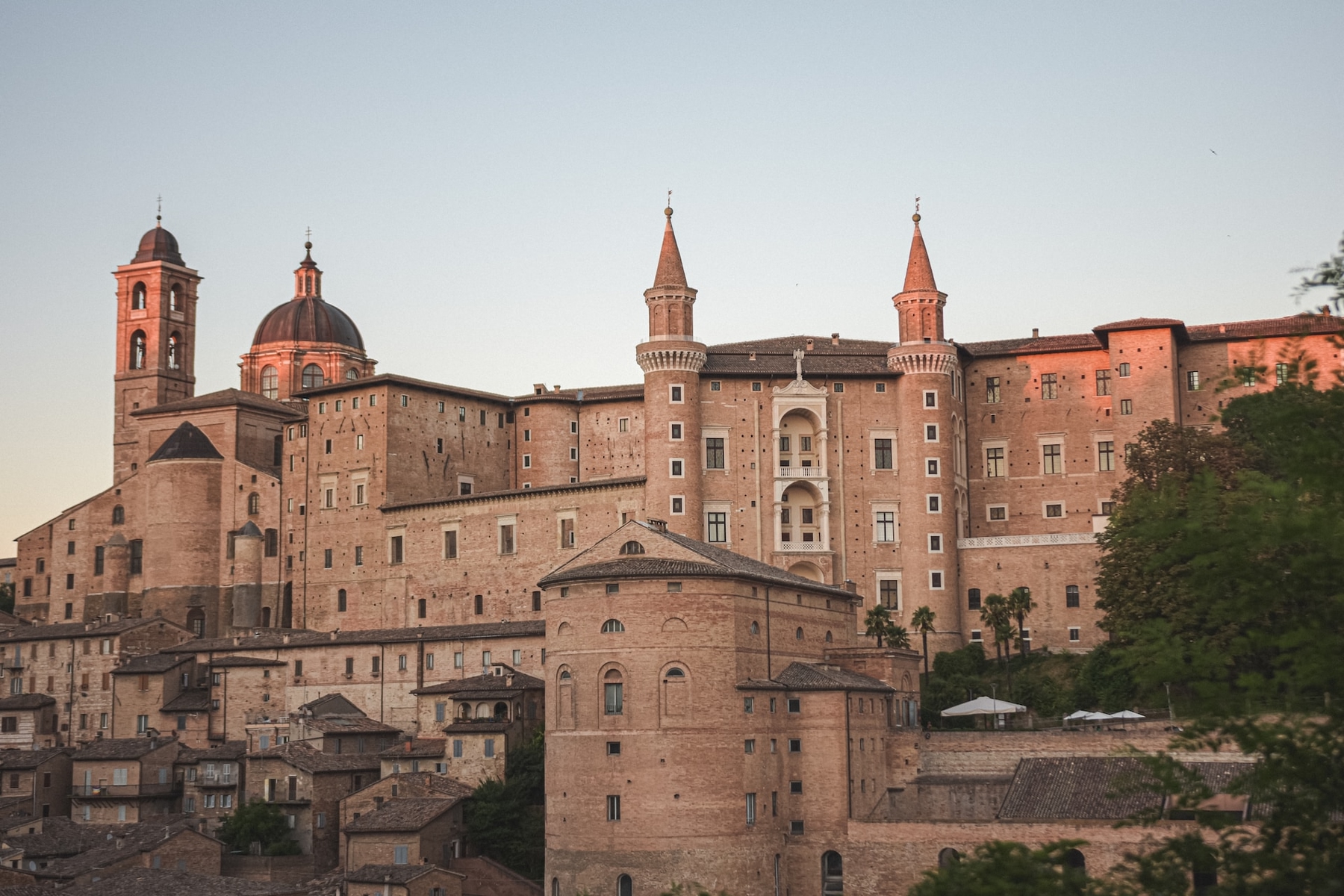 Ducal Palace in the medieval town of Urbino in the Le Marche region of Italy.