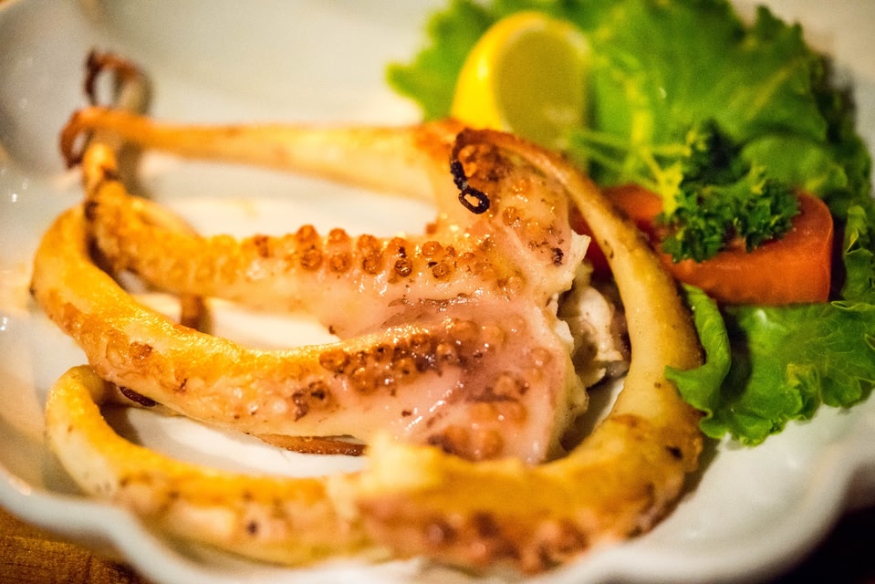 Grilled octopus: a delicacy in Zadar.