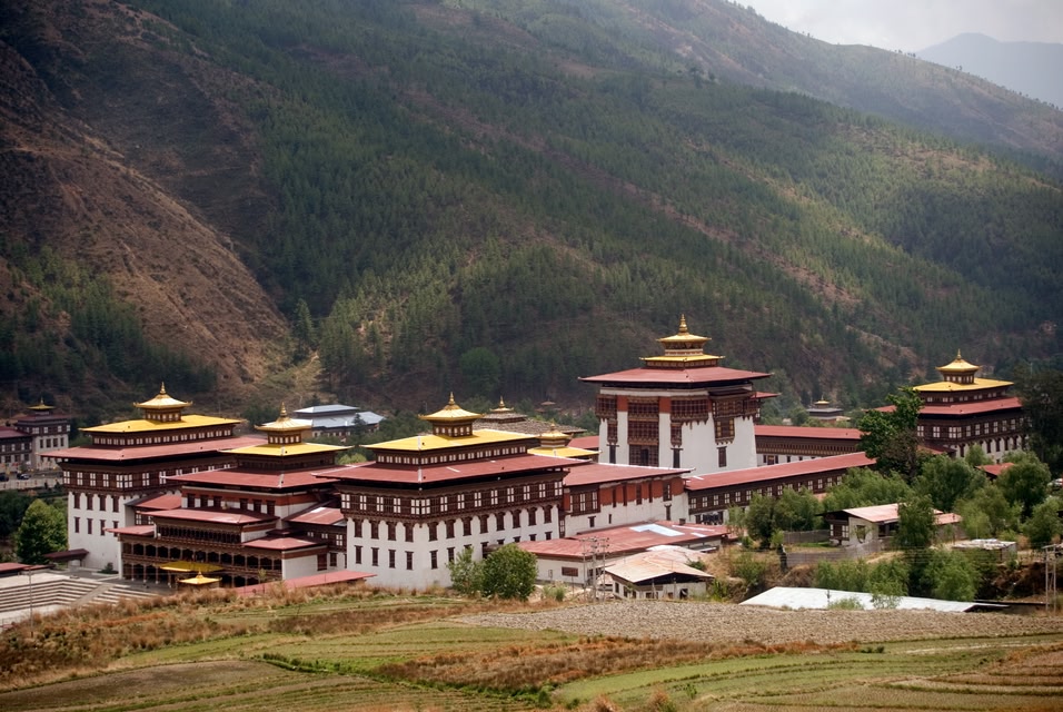 Sehenswürdigkeiten Bhutan: Dechencholing-Palast und Kloster Tashichho Dzong, Thimphu