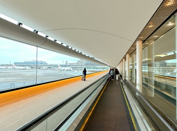 person walking in the Airport in Japan