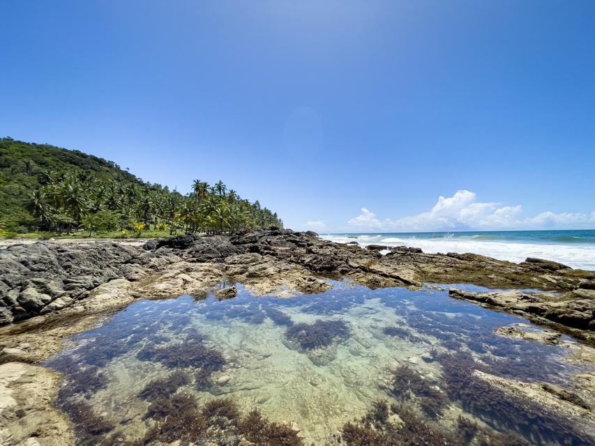 Piscina natural na Prainha, Serra Grande - uma das melhores praias da Bahia