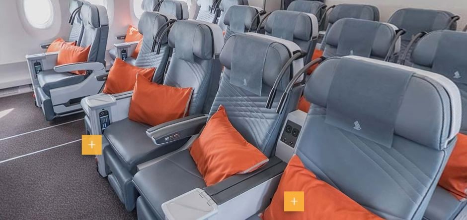 Premium economy air cabin
