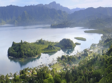 Picture of Fiji mountains and coast