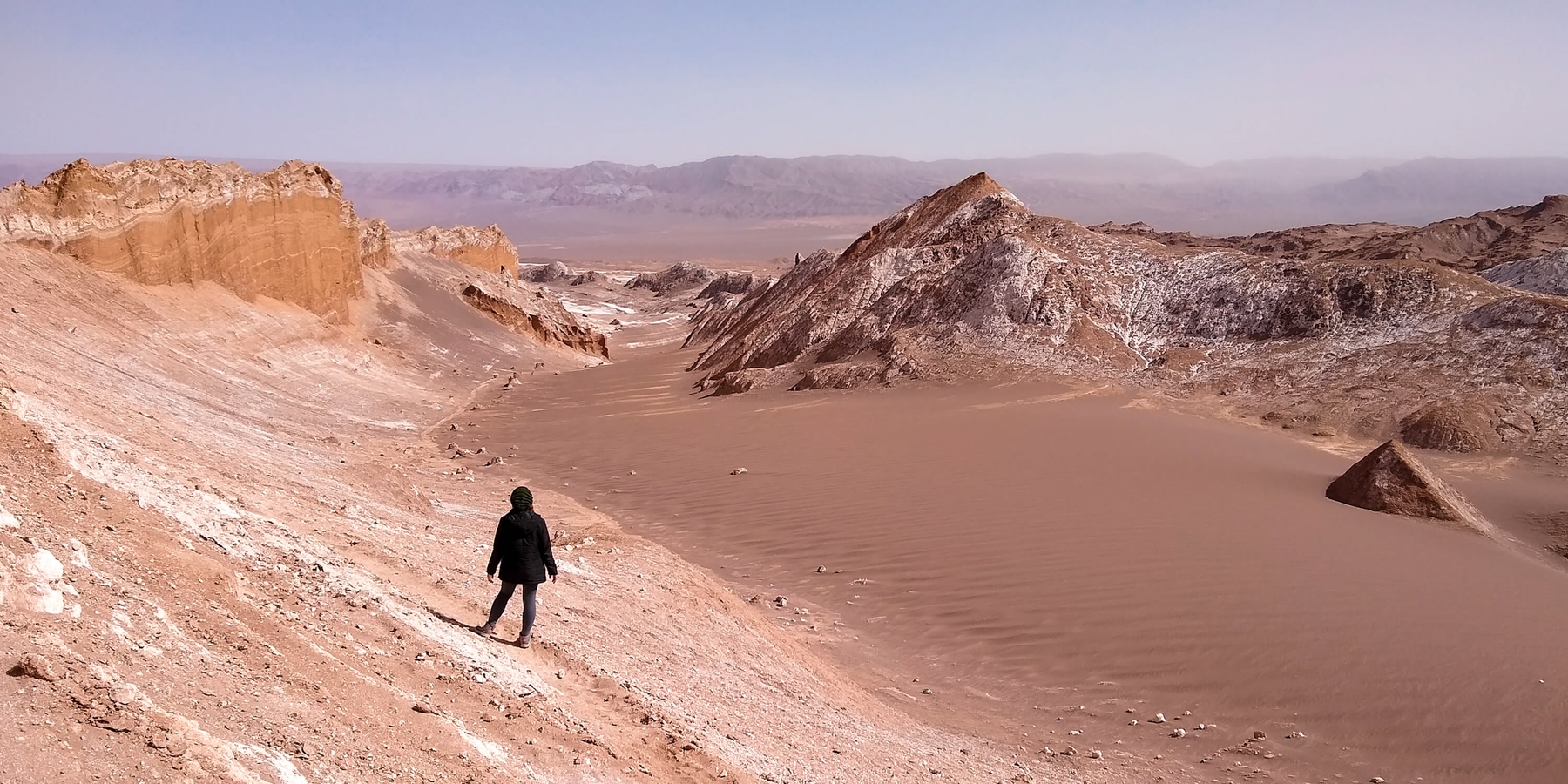 Person in Atacama Desert, Chile