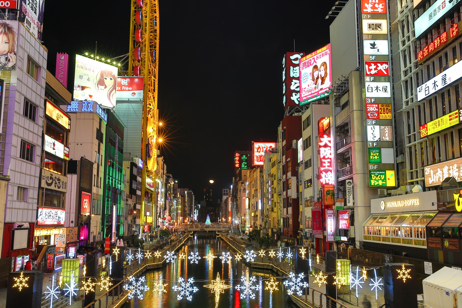 osaka namba dotonbori nightscape