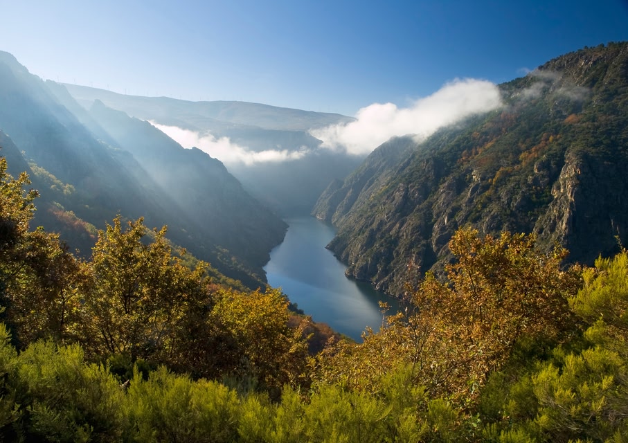 Cañón del río sil en Galicia