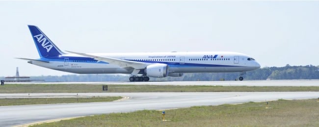 ANAのボーイング787-10