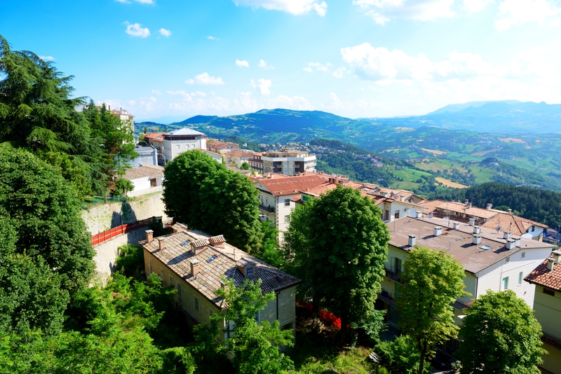 San Marino, vista dal centro storico