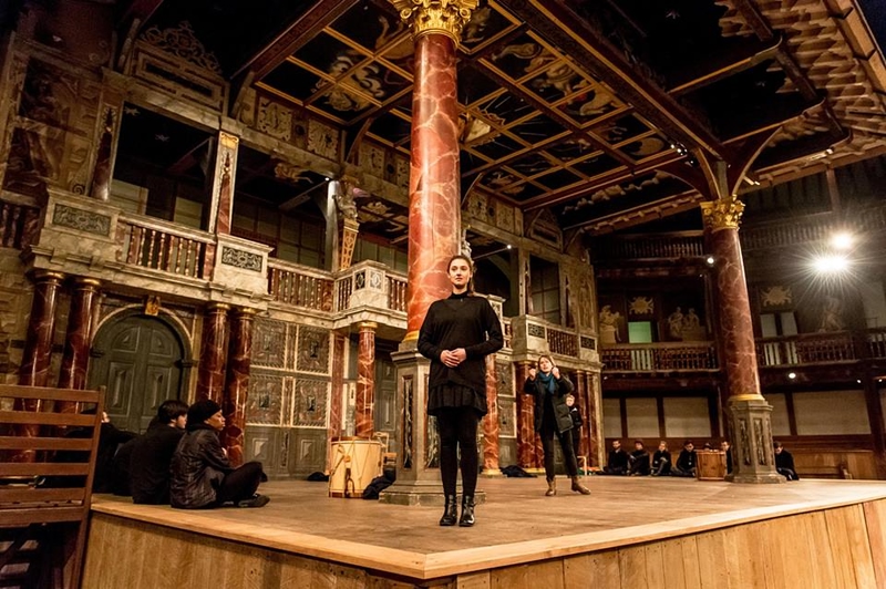 The restored Shakespeare's Globe Theater