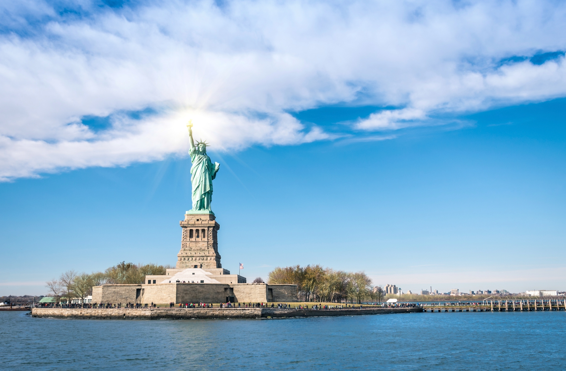 Statue of Liberty from the Staten Island Ferry is one of the best free things to do in New York City