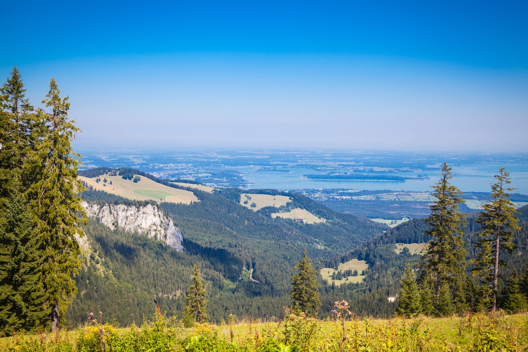 Verdant hills in Chiemsee, Bavaria