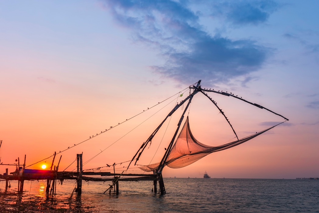 Sunset at Kochi, Kerala, India
