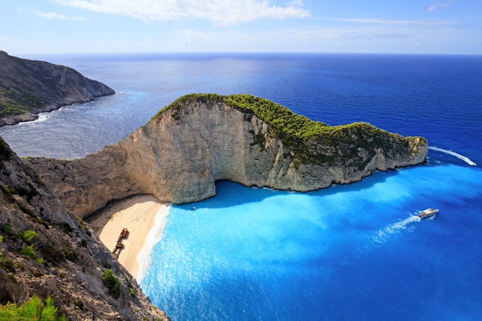 Η παραλία Ναυάγιο στη Ζάκυνθο