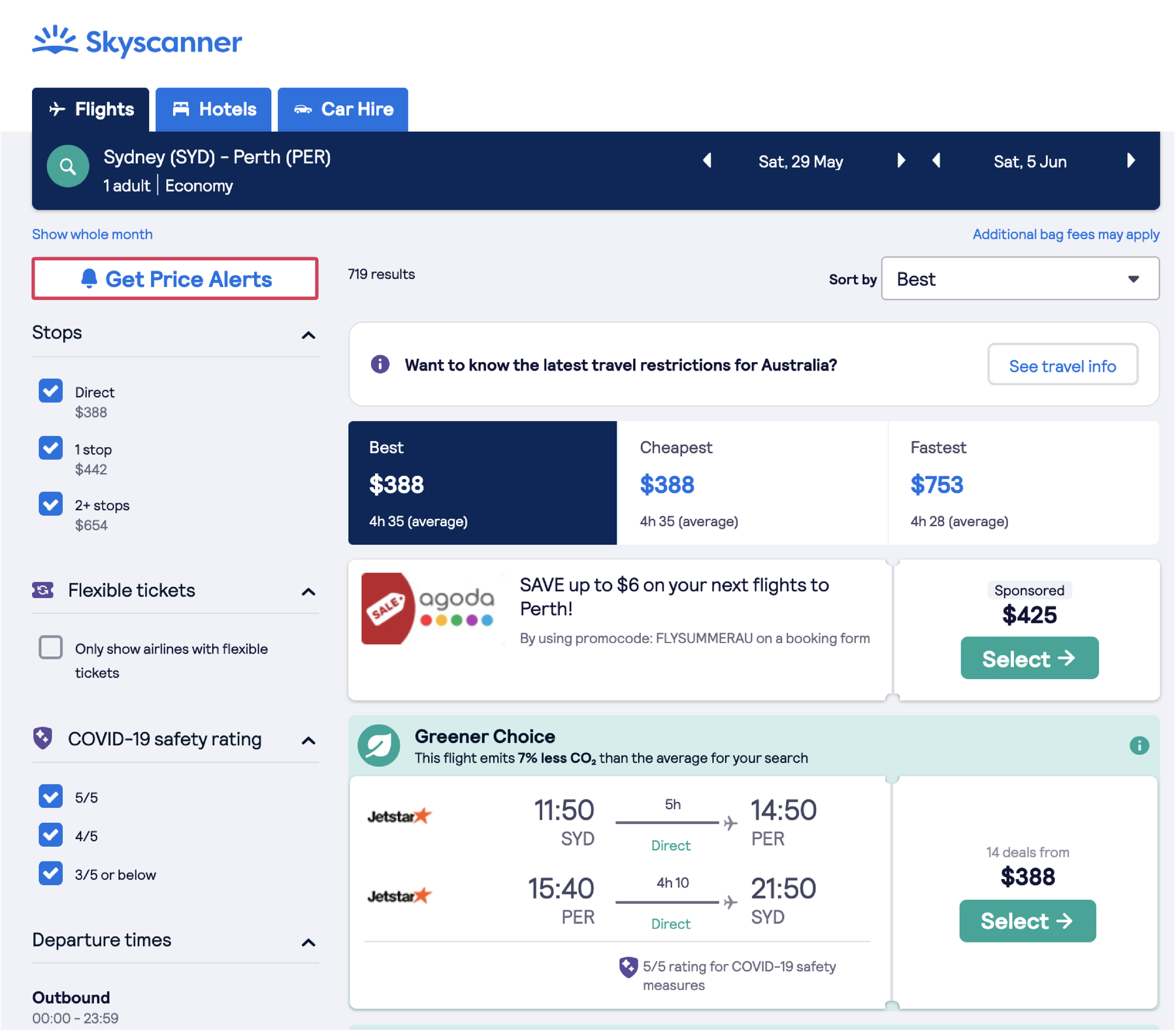 Get price alerts