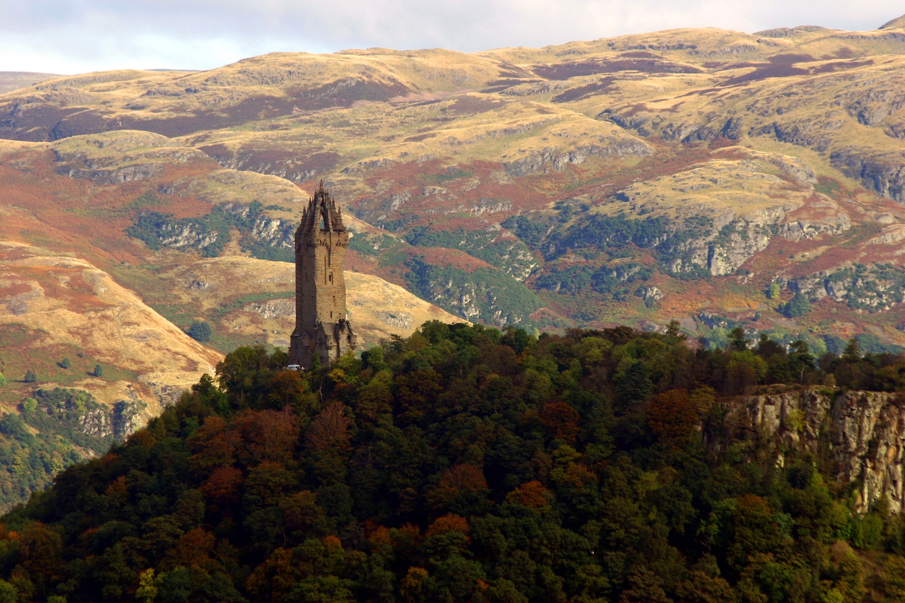Wallace Monument in Stirling, one of the best places to visit in Scotland