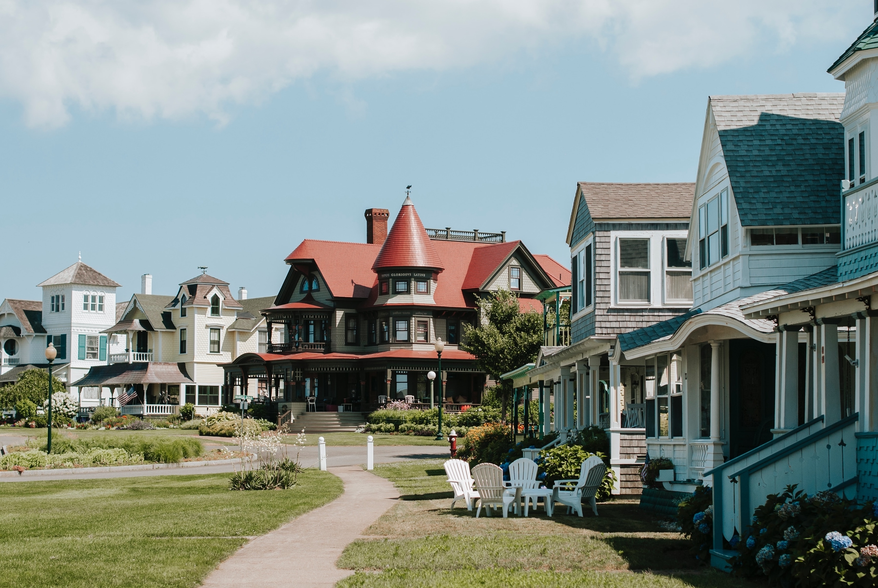 Victorian Gingerbread homes on Martha's Vineyard