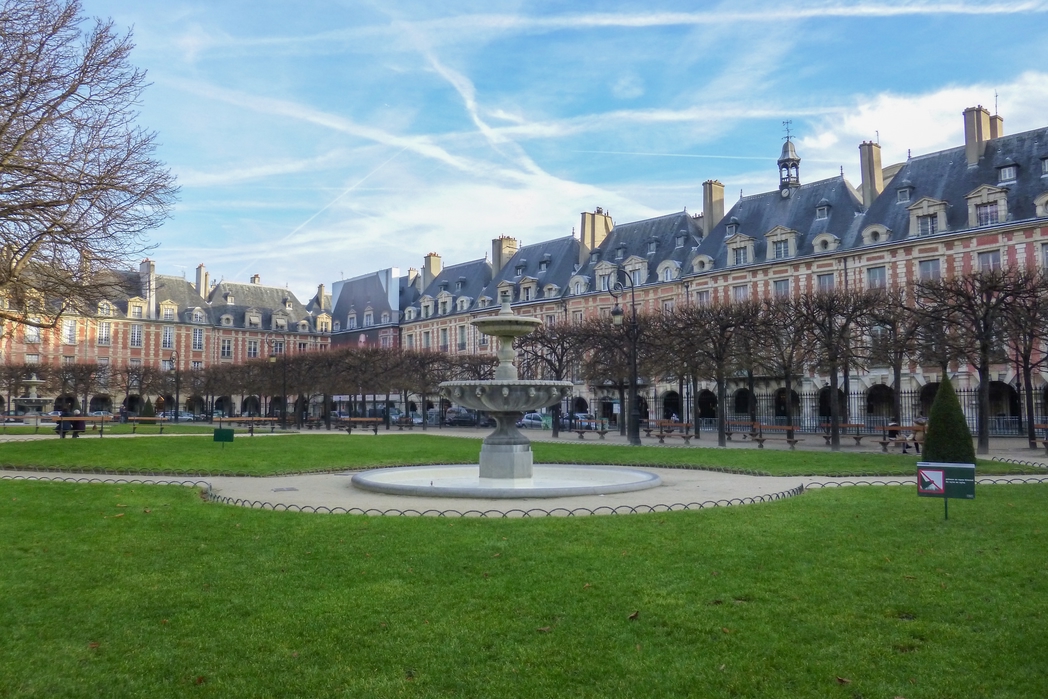 Green space in Paris, France