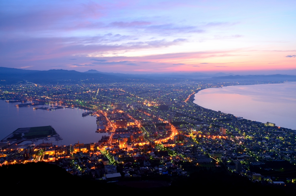 Hakodate at night time