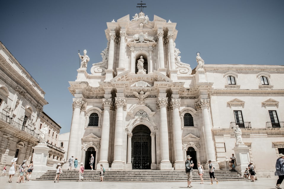 Piazza Duomo a Siracura, Sicilia