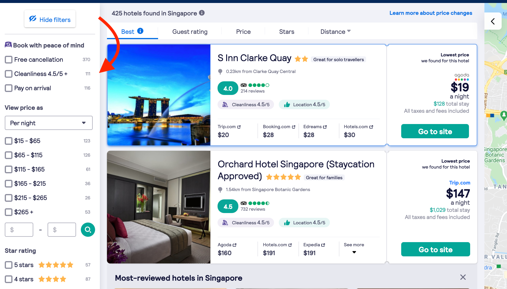 hotel search engine for multi city hotel stays