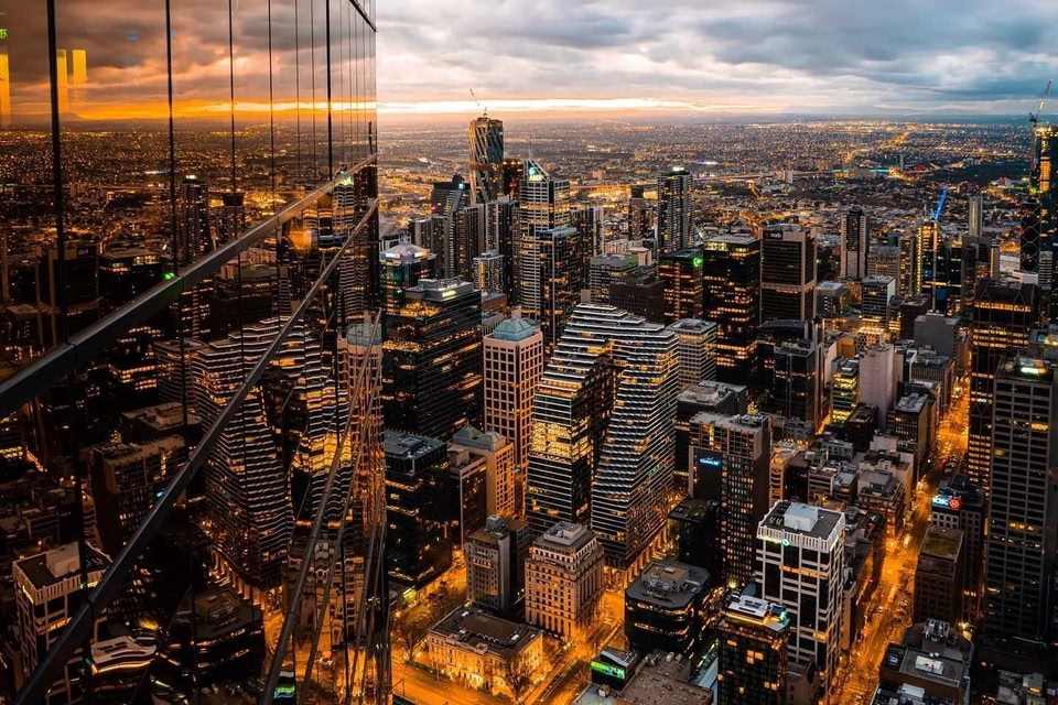 le paysage urbain de Melbourne