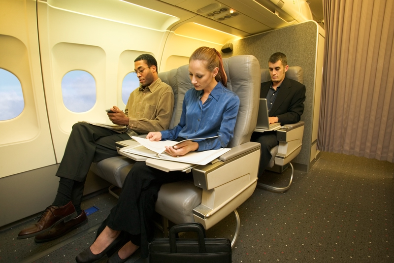 passengers sitting on airplane