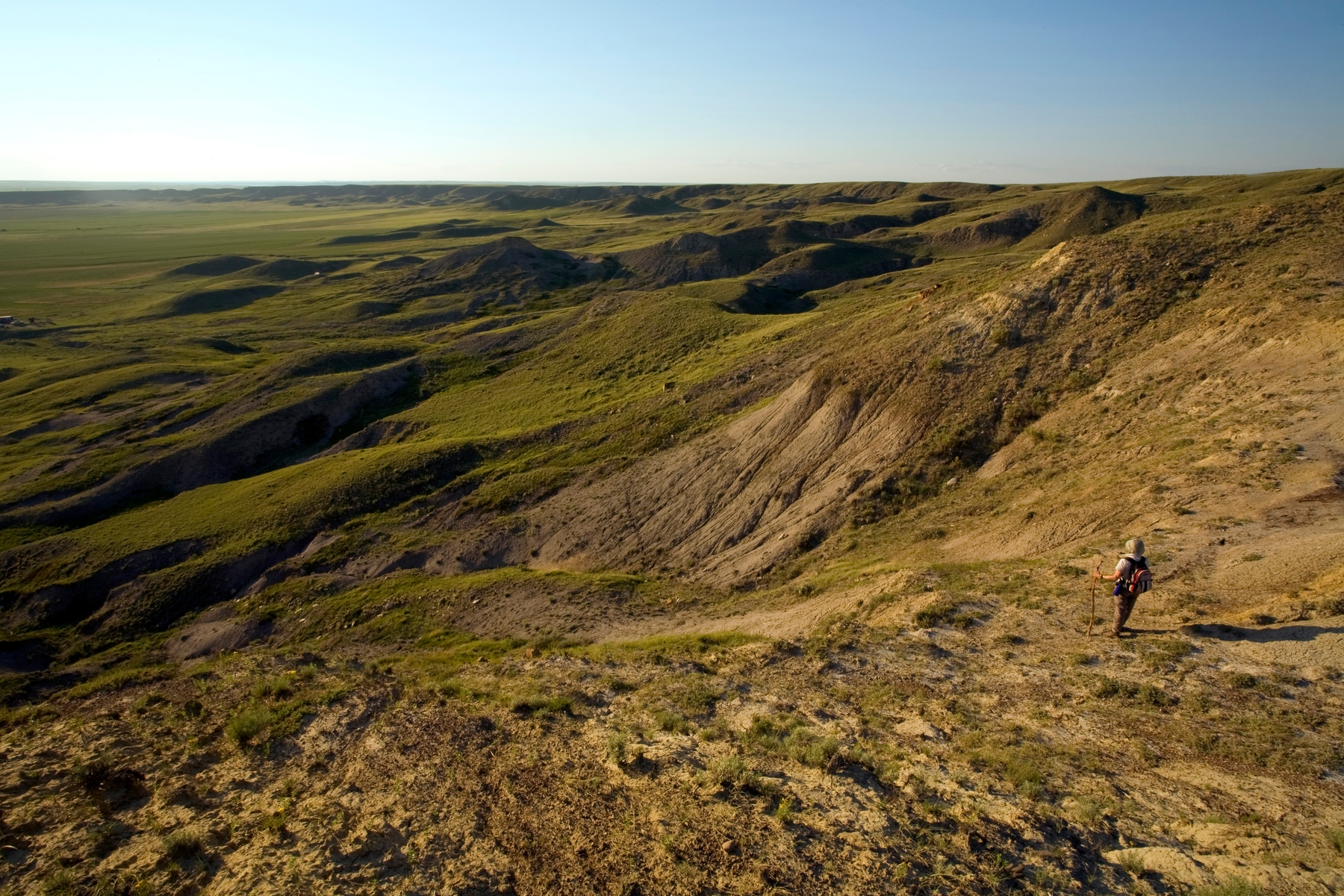 hiking grasslands national park in Saskatchewan