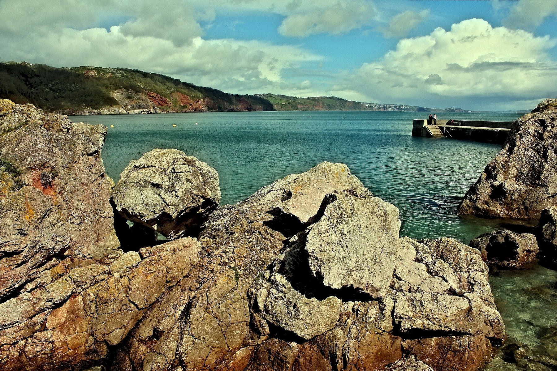 Babbacombe Beach in Torquay is the location of Cary Arms Hotel, one of the best beach hotels in England