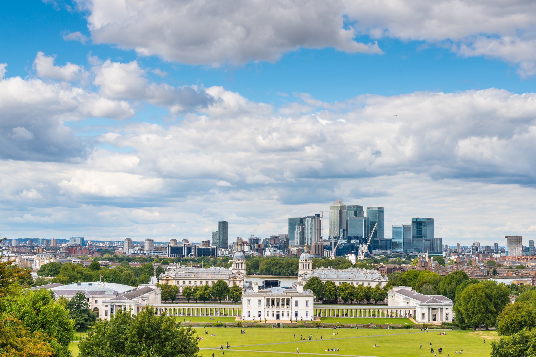 View of London from Greenwich, the start point of this city walk