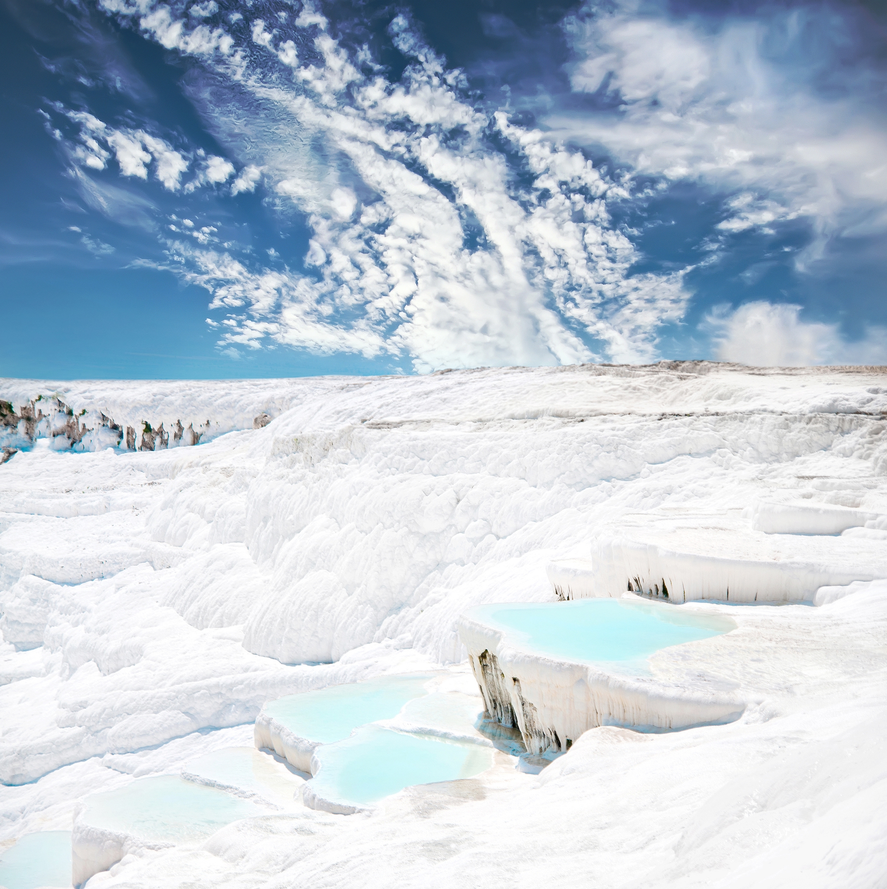 Travertine terrace formations, Pamukkale, Turkey - 10 amazing natural wonders of the world