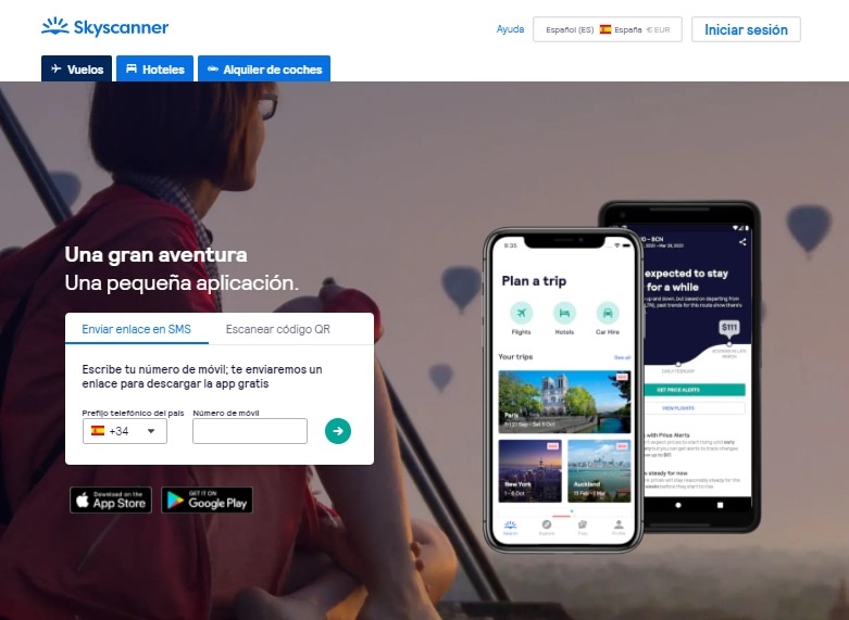 descargar app de skyscanner