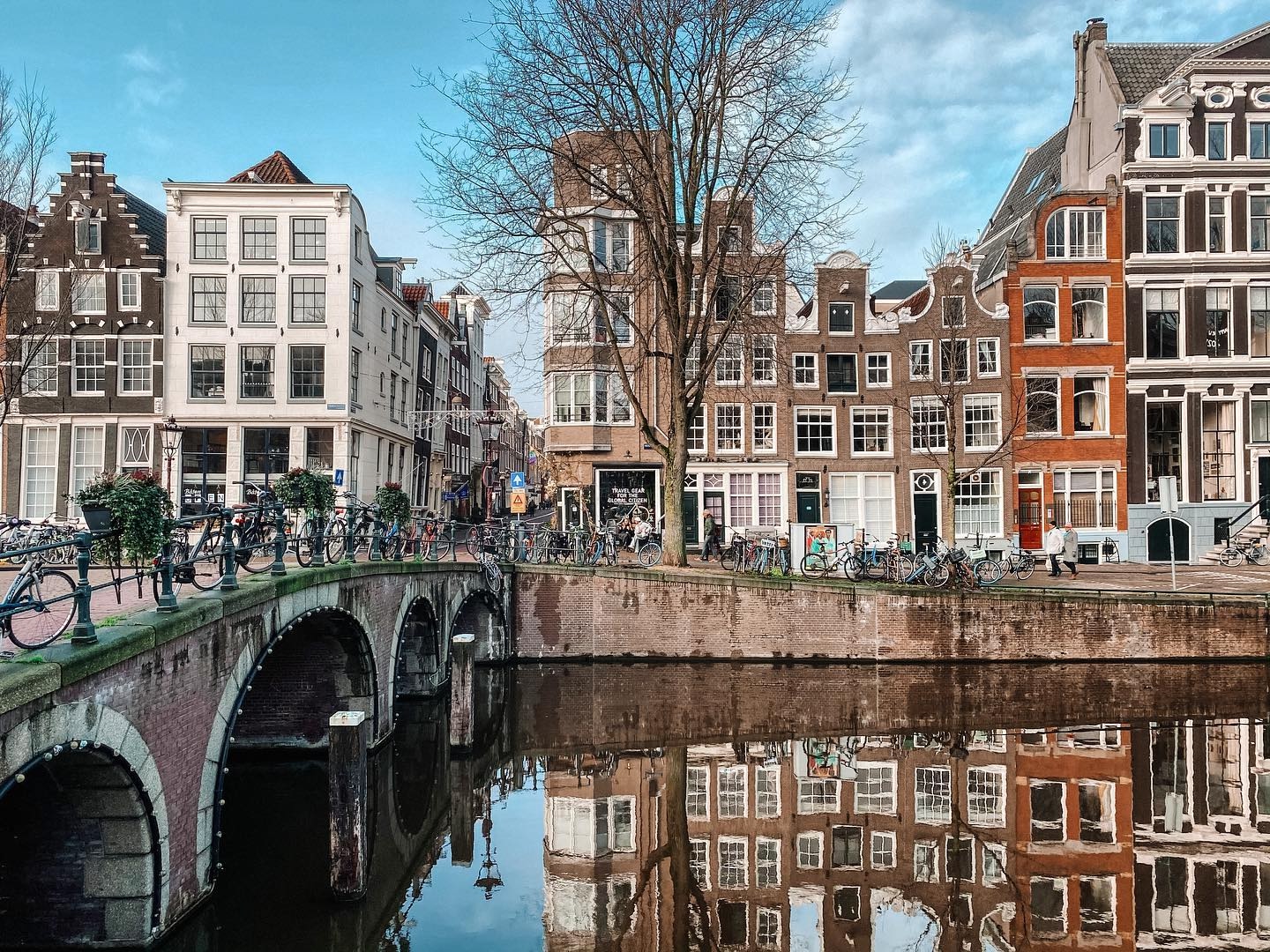 Canalside houses in Amsterdam