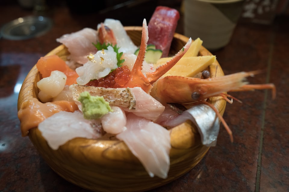 Japanese sashimi bowl, Ishikawa, Japan