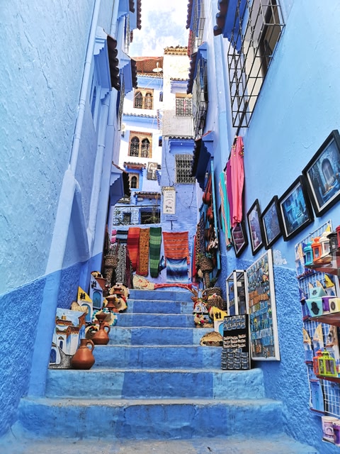 les rues de Chefchaouen, Maroc