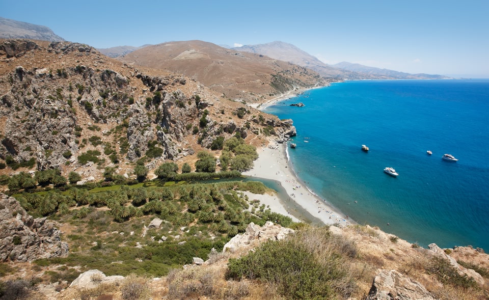 H παραλία της Πρέβελης στην Κρήτη είναι μία από τις πιο ιδιαίτερες στην Ελλάδα