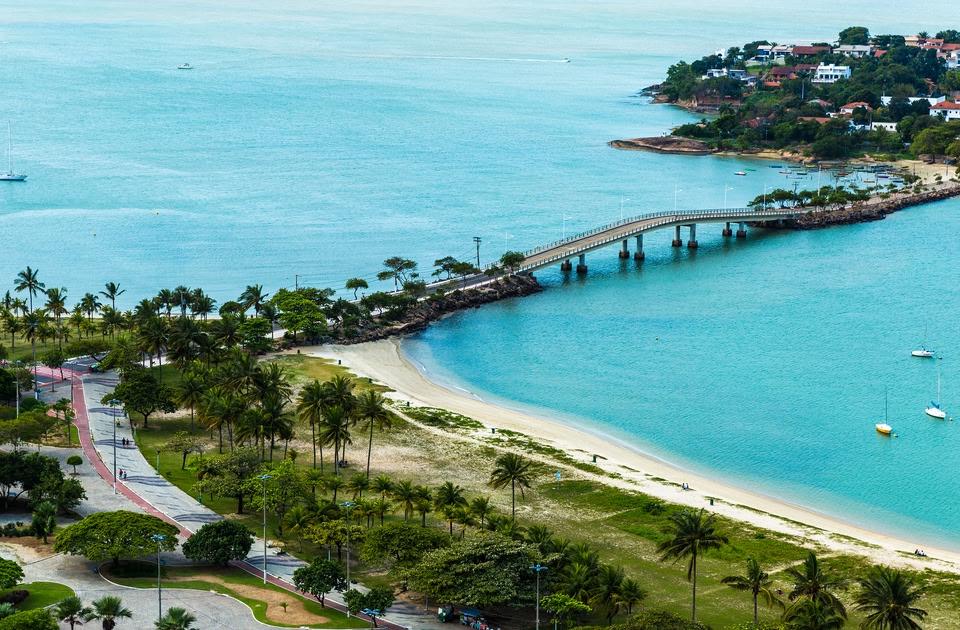 Vista aérea da Ponte