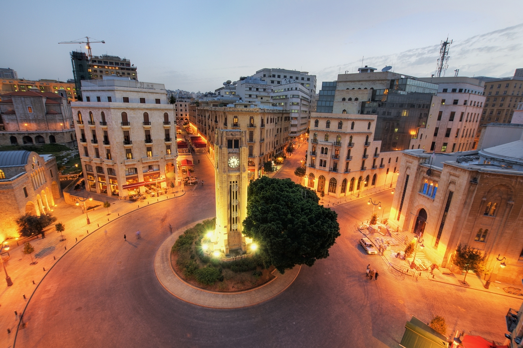 Κεντρική πλατεία με ρολόι στη Βηρυτό