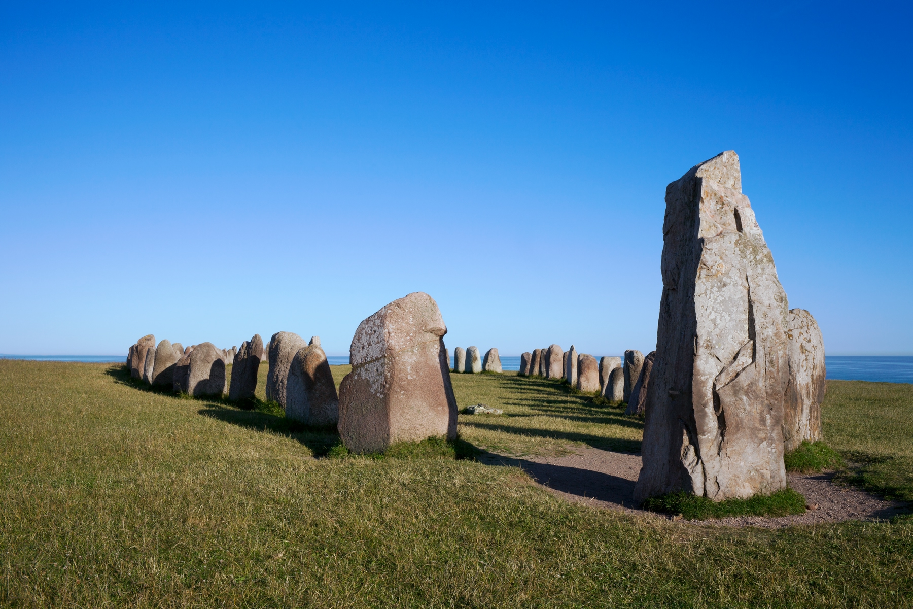 The Ales Stenar monument in Sweden