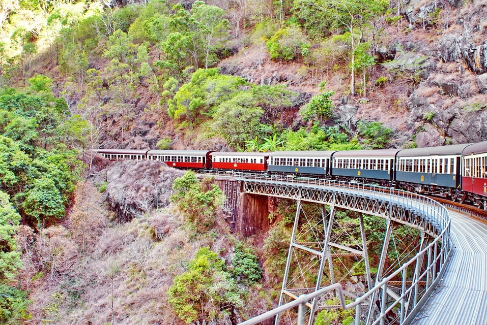 オーストラリア ケアンズ キュランダ高原鉄道