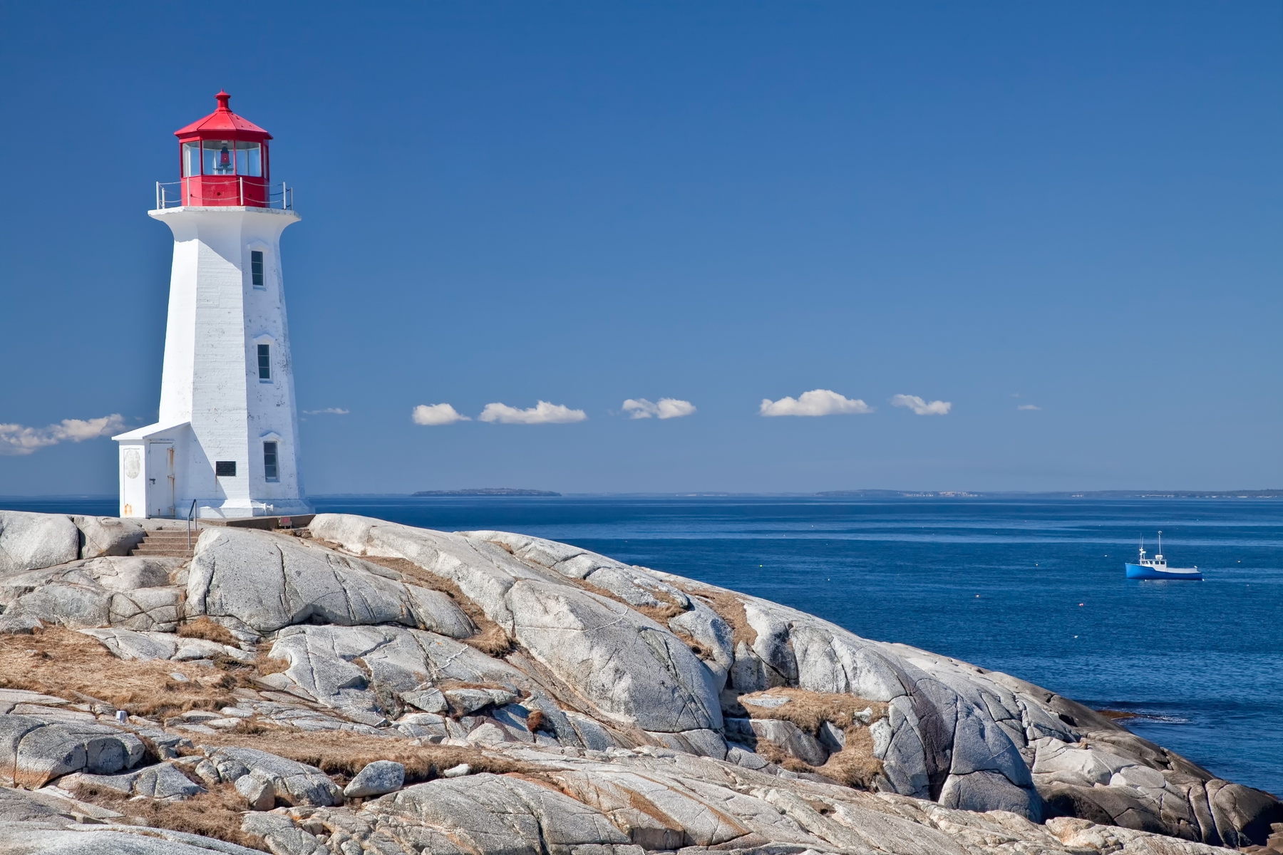 Peggy's Cove Lighthouse during the day