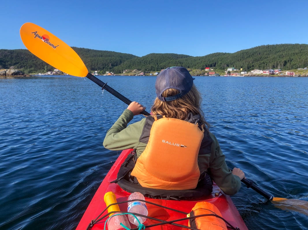 sea kayaking in the summer in Canada