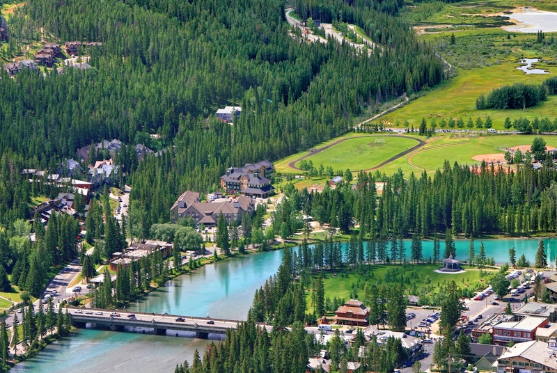 バンフの町並み