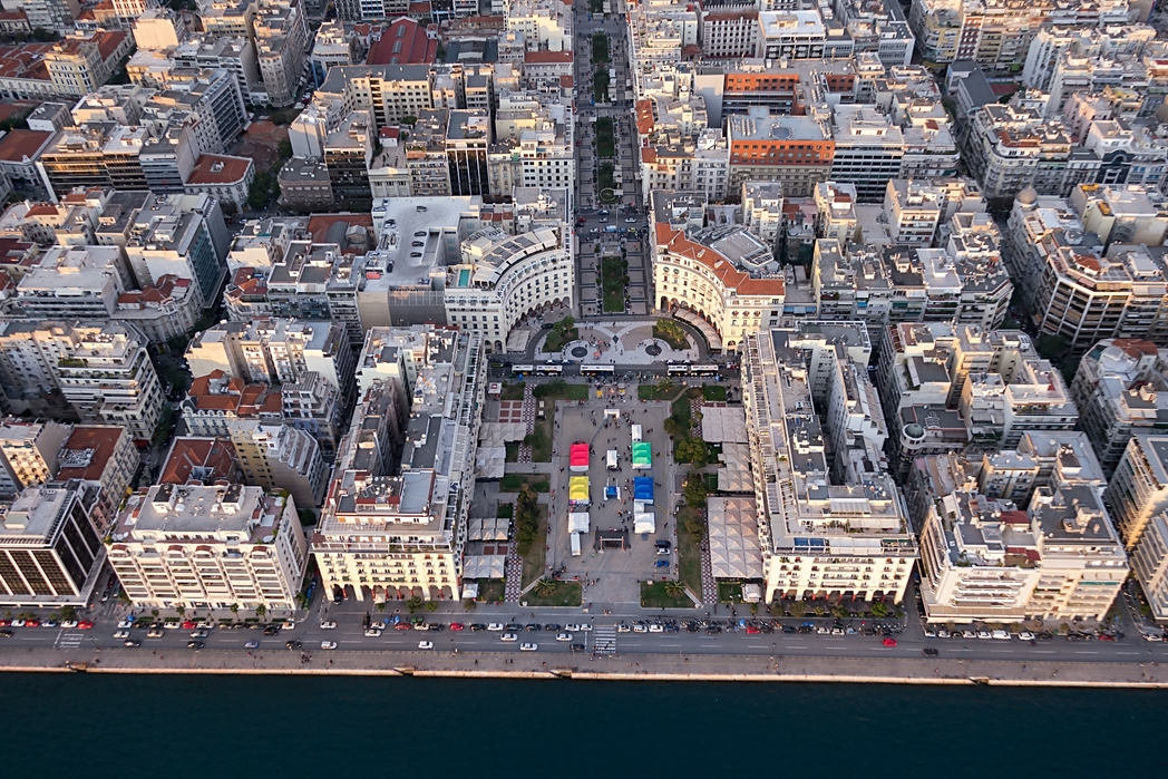 Aerial view of Thessaloniki, Greece